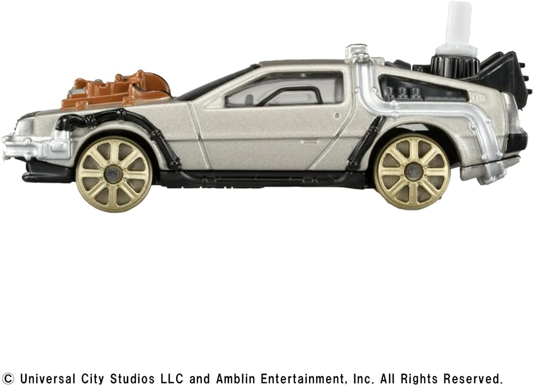 タカラトミー トミカプレミアムunlimited バック・トゥ・ザ・フューチャー タイムマシン(PART3/鉄道車輪装着Ver.) ミニカー おもちゃ 6歳以上 バック・トゥ・ザ・フューチャー 送料無料(普通郵便)