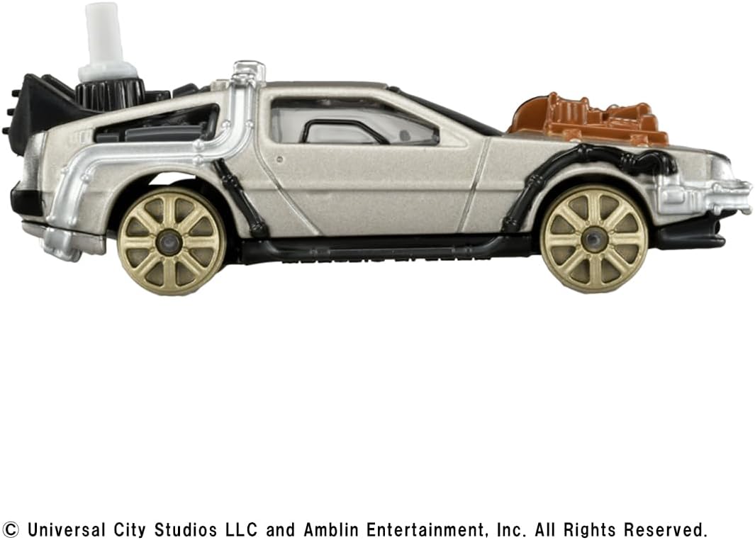 タカラトミー トミカプレミアムunlimited バック・トゥ・ザ・フューチャー タイムマシン(PART3/鉄道車輪装着Ver.) ミニカー おもちゃ 6歳以上 バック・トゥ・ザ・フューチャー 送料無料(普通郵便)