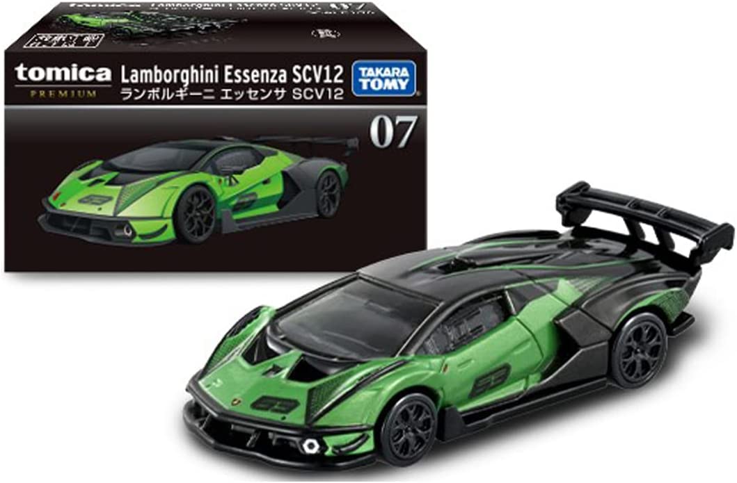 タカラトミー トミカプレミアム 07 ランボルギーニ エッセンサ SCV12 箱入り ミニカー おもちゃ 6歳以上 TAKARA TOMY ギフト 玩具 スーパーカー スポーツカー 小学生 男の子 送料無料(普通郵便)