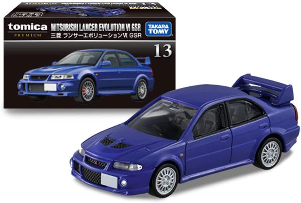 タカラトミー トミカ トミカプレミアム 13 三菱 ランサーエボリューションVI GSR   箱入り ミニカー おもちゃ 6歳以上 TAKARA TOMY ギフト 玩具 スーパーカー スポーツカー 小学生 男の子 送料無料（普通郵便）