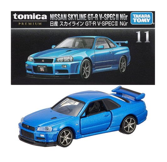 タカラトミー トミカ トミカプレミアム 11 日産 スカイライン GT-R V-SPEC2 Nur  箱入り ミニカー おもちゃ 6歳以上 TAKARA TOMY ギフト 玩具 スーパーカー スポーツカー 小学生 男の子 送料無料（普通郵便）